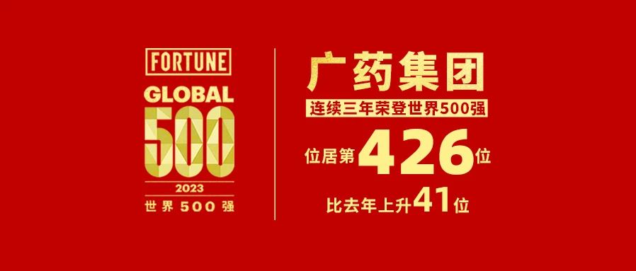 上升41位！白云山光華公司熱烈祝賀廣藥集團(tuán)世界500強(qiáng)排名再創(chuàng)新高